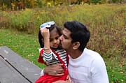 Daddy's Kiss Photograph by Serbennia Davis