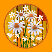 Daisy Circle Mixed Media by Andrew Hitchen