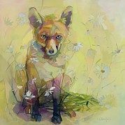 Daisy Painting by Kimberly Santini