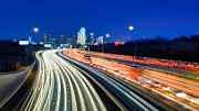 Dallas Skyline Super Moon Photograph by Robert Bellomy Dallas Skyline Super Moon Photograph by Robert Bellomy