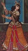 Dancing Girl with Castanets. Painting by Album