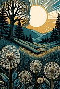 Dandelion fields forever Digital Art by Greg Joens