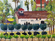 Danza del Sol Winery Painting by Roxy Rich