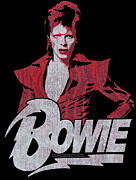 David Bowie Diamond Digital Art by Sarah Burdekin