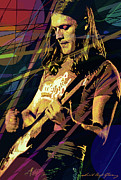 David Gilmour  Solo Painting by David Lloyd Glover