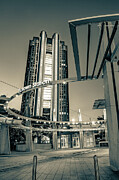 Dawn Radiance At Dallas Texas Uptown Station - Mixed Sepia Edition Photograph by Gregory Ballos Dawn Radiance At Dallas Texas Uptown Station - Mixed Sepia Edition Photograph by Gregory Ballos