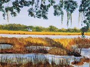 Dawtaw Island in December  Painting by Ann Frederick