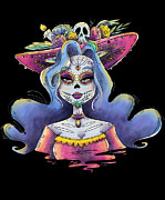 Day Of The Dead La Calavera Catrina Digital Art by Flippin Sweet Gear