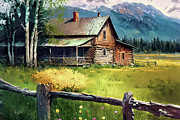Daybreak On The Ranch Painting by Tina LeCour Daybreak On The Ranch Painting by Tina LeCour