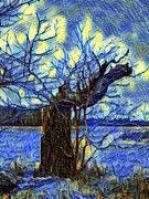 Dead Tree Starry Night Ai Art by AI Digital Dead Tree Starry Night Ai Art by AI Digital
