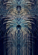 Deco Blue Digital Art by David Manlove