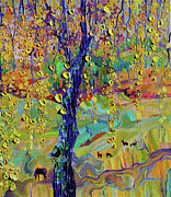 Deer Painting by Anastasia Trusova
