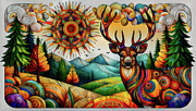 Deer in Dreamland Digital Art by Peggy Collins