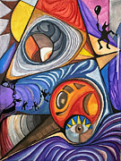 DeFace Mixed Media by Jeff Malderez