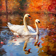 Delightful Autumn Digital Art by Lourry Legarde