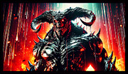 Demon Digital Art by Shawn Dall