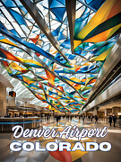 Denver Airport Poster Digital Art by EP Designs