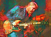 Derek Trucks Plays the Blues Mixed Media by Mal Bray Derek Trucks Plays the Blues Mixed Media by Mal Bray