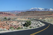 Desert Roads and Snow Capped La Sal Mountains Utah Print Photograph by Brigitte Blanchette Thompson Desert Roads and Snow Capped La Sal Mountains Utah Print Photograph by Brigitte Blanchette Thompson