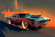 Devil Car Mixed Media by Jay Schankman Devil Car Mixed Media by Jay Schankman