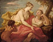 Diana and Endymion  Painting by Giovanni Antonio Pellegrini