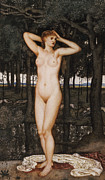 Diana at the Bath, 1872 Painting by Walter Crane Diana at the Bath, 1872 Painting by Walter Crane