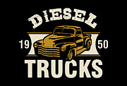 Diesel Truck 1950 Tapestry - Textile by Fitri Apriliyani Diesel Truck 1950 Tapestry - Textile by Fitri Apriliyani