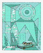 Dinky Toys / Corvair Digital Art by David Squibb