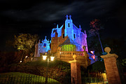 Disney's Haunted Mansion at Night Photograph by Mark Andrew Thomas