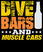 Dive Bars and Muscle Cars Digital Art by Jacob Zelazny