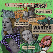 Do Something Noisy Painting by Jo Potocki