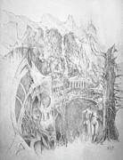 Dominion Drawing by Joel Keener
