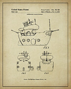 Donald Duck's Boat Patent Digital Art by Dale Kincaid