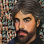 Doobie Brothers parody portrait Digital Art by Christina Fairhead Art and Merch