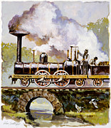 Dorchester Locomotive Painting by John Swatsley Dorchester Locomotive Painting by John Swatsley
