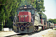 Double-Stacks -- Intermodal Train in San Luis Obispo, California Photograph by Darin Volpe