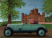 Downton Abbey Painting 4 Highclere Castle Painting by Paul Meijering
