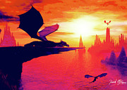 Dragon Fantasy Art 1 Digital Art by David McKinney Dragon Fantasy Art 1 Digital Art by David McKinney