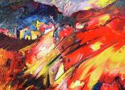 Dream Village 01 Painting by Miki De Goodaboom Dream Village 01 Painting by Miki De Goodaboom