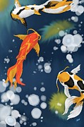 Dreaming of Koi Digital Art by Angrulla MF