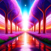 Dreamy Landscape Digital Art by Cindy's Creative Corner