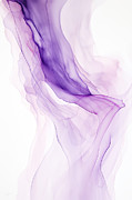 Dreamy Lavender Abstract Painting by Lourry Legarde
