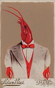 Dressed Lobster for Dinner Painting by Jo Potocki