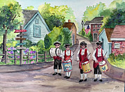 Drummers on the Greene Painting by Clara Sue Beym Drummers on the Greene Painting by Clara Sue Beym
