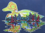 Duck Lake Painting by Bradley Boug