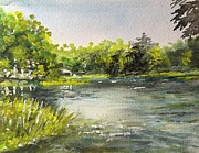 Dunnellon City Beach Painting by Larry Whitler Dunnellon City Beach Painting by Larry Whitler