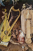 Dutch school. Detail of the Garden of Earthly Delights -right panel- Oil on canvas -220 x 195 cm-. Painting by Jheronimus Van Aken-el Bosco-j Bosch