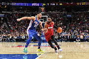 Dwyane Wade and Ben Simmons Photograph by Jesse D. Garrabrant