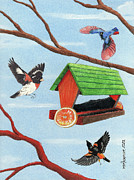 Early Spring Arrivals Drawing by Michael Freeman