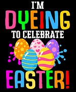 Easter Colorful Egg Dye Rabbit Egg Hunt Digital Art by Toms Tee Store